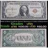 Image 1 : 1935A $1 Silver Certificate Hawaii, Signatures of Julian & Morgenthau Grades vf++