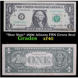 *Star Note* 2006 Atlanta FRN Green Seal Grades xf