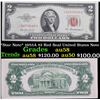 Image 1 : *Star Note* 1953A $2 Red Seal United States Note Grades Choice AU/BU Slider