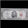 Image 2 : *Star Note* 1963 $5 Red seal United States Note Grades vf, very fine