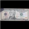 Image 2 : *Mint Error* 2013 $10 Federal Reserve Note Ink Bleed Grades Choice AU/BU Slider