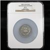 Image 2 : NGC 1889 D-48 50.6mm Oversized Slab Washington Inauguration Centennial Medal Graded ms62 By NGC