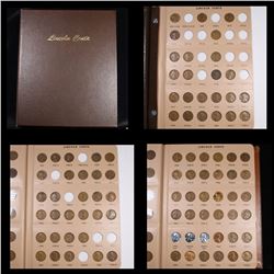 Near Complete Lincon Cent Book 1909-2006 206 Coins
