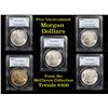 Image 1 : 5 Unc Morgan $1 Graded By PCGS Mixed Dates From The McClaren Collection