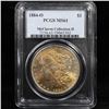 Image 8 : 5 Unc Morgan $1 Graded By PCGS Mixed Dates From The McClaren Collection