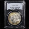 Image 8 : 5 Unc Morgan $1 Graded By PCGS Mixed Dates From The McClaren Collection