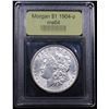 Image 4 : ***Auction Highlight*** 1904-p Morgan Dollar $1 Graded Choice Unc By USCG (fc)