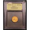 Image 4 : ***Auction Highlight*** 1915-p Gold Indian Quarter Eagle $2 1/2 Graded Select Unc By USCG (fc)