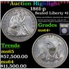 Image 1 : *Highlight Of Entire Auction* 1861-p Seated Liberty Dollar $1 Graded Choice+ Unc By USCG (fc)