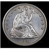Image 2 : *Highlight Of Entire Auction* 1861-p Seated Liberty Dollar $1 Graded Choice+ Unc By USCG (fc)
