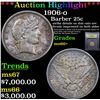 Image 1 : ***Auction Highlight*** 1906-o Barber Quarter 25c Graded GEM++ Unc By USCG (fc)