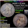 Image 1 : ***Auction Highlight*** 1829/7 O-102 Capped Bust Half Dollar 50c Graded Select+ Unc By USCG (fc)