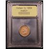 Image 4 : ***Auction Highlight*** 1859 Indian Cent 1c Graded Select+ Unc By USCG (fc)