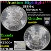 Image 1 : ***Auction Highlight*** 1884-o Morgan Dollar $1 Graded GEM++ Unc By USCG (fc)