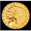 Image 2 : ***Auction Highlight*** 1927-p Gold Indian Quarter Eagle $2 1/2 Graded Select Unc By USCG (fc)