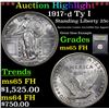 Image 1 : ***Auction Highlight*** 1917-d Ty I Standing Liberty Quarter 25c Graded GEM FH By USCG (fc)