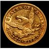 Image 3 : ***Auction Highlight*** 1847-p Gold Liberty Quarter Eagle $2 1/2 Graded Select Unc By USCG (fc)