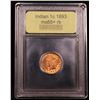 Image 4 : ***Auction Highlight*** 1893 Indian Cent 1c Graded Gem+ Unc RB By USCG (fc)