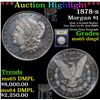 Image 1 : ***Auction Highlight*** 1878-s Morgan Dollar $1 Graded GEM Unc DMPL By USCG (fc)