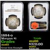 Image 1 : NGC 1884-o Morgan Dollar $1 Graded ms65 By NGC
