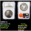 Image 1 : NGC 1881-s Morgan Dollar $1 Graded ms64 pl By NGC