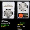 Image 1 : NGC 1888-o Morgan Dollar $1 Graded ms62 By NGC