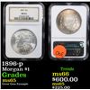 Image 1 : NGC 1896-p Morgan Dollar $1 Graded ms65 By NGC