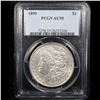 Image 2 : PCGS 1899-p Morgan Dollar $1 Graded au55 By PCGS