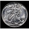 Image 2 : 1942-p Walking Liberty Half Dollar 50c Grades Choice AU/BU Slider