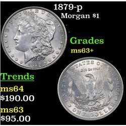 1879-p Morgan Dollar $1 Grades Select+ Unc