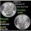 Image 1 : 1884-o Morgan Dollar $1 Grades Choice+ Unc