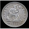 Image 2 : 1853-p Arrows & Rays Seated Liberty Quarter 25c Grades xf+