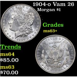 1904-o Vam 26 Morgan Dollar $1 Grades Select+ Unc