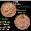 Image 1 : 1881 Indian Cent 1c Grades Choice Unc BN