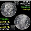 Image 1 : 1881-s Morgan Dollar $1 Grades Choice Unc PL