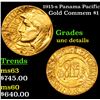 Image 1 : 1915-s Panama Pacific Gold Commem Dollar 1 Grades Unc Details