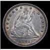Image 2 : 1891-p Seated Liberty Quarter 25c Grades Choice AU/BU Slider