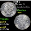 Image 1 : 1891-p Morgan Dollar $1 Grades Select Unc