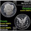 Image 1 : 1880-s Morgan Dollar $1 Grades Choice Unc DMPL