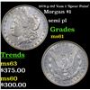 Image 1 : 1878-p 8tf Vam 1 'Spear Point' Morgan Dollar $1 Grades BU+
