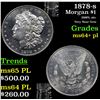 Image 1 : 1878-s Morgan Dollar $1 Grades Choice Unc+ PL