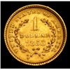 Image 3 : 1853 Gold Dollar $1 Grades Unc Details
