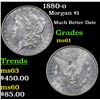 Image 1 : 1880-o Morgan Dollar $1 Grades BU+