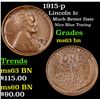 Image 1 : 1915-p Lincoln Cent 1c Grades Select Unc BN