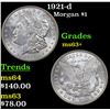 Image 1 : 1921-d Morgan Dollar $1 Grades Select+ Unc