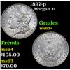 Image 1 : 1897-p Morgan Dollar $1 Grades Select+ Unc