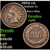 Image 1 : 1864 cn Indian Cent 1c Grades vg+