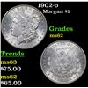 Image 1 : 1902-o Morgan Dollar $1 Grades Select Unc