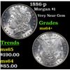 Image 1 : 1886-p Morgan Dollar $1 Grades Choice+ Unc