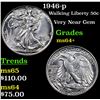 Image 1 : 1946-p Walking Liberty Half Dollar 50c Grades Choice+ Unc